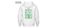 Full zip hoodie white