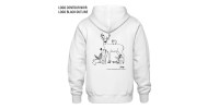 Full zip hoodie white