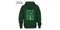 Full zip hoodie green forest