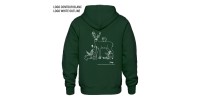 Full zip hoodie green forest
