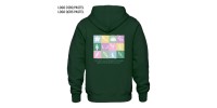 Full zip hoodie green forest