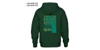 Full zip hoodie green forest