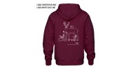 Full zip hoodie maroon