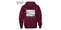 Full zip hoodie maroon