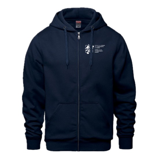 Full zip hoodie navy