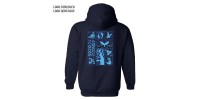 Full zip hoodie navy