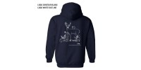 Full zip hoodie navy