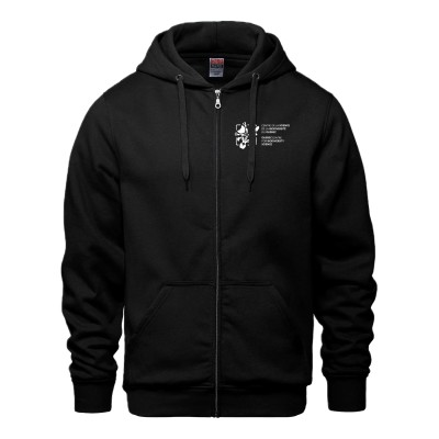 Full zip hoodie black