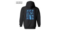 Full zip hoodie black