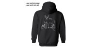 Full zip hoodie black